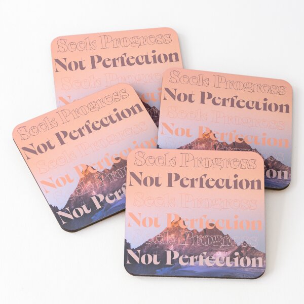 Item preview, Seek Progress, Not Perfection designed and sold by LaurenPatrick.