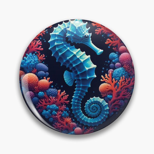 Item preview, Seahorse in Coral Heart designed and sold by EcoArtShop.