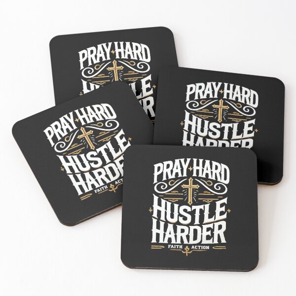 Item preview, Pray Hard, Hustle Harder – Faith-Driven Motivational  designed and sold by chantastical.