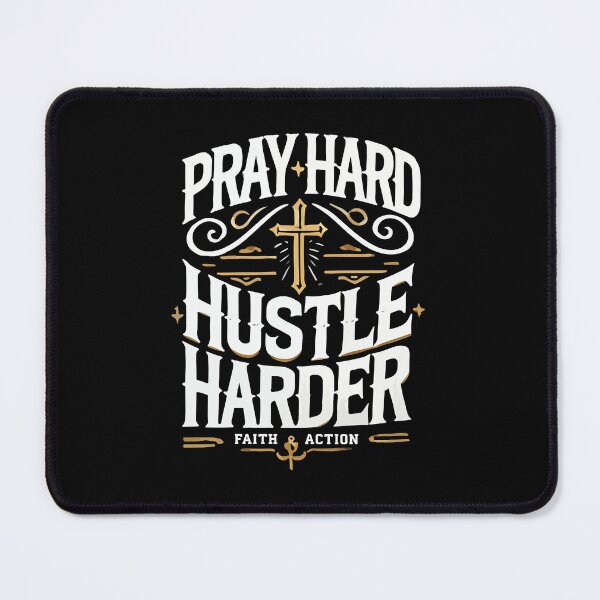 Item preview, Pray Hard, Hustle Harder – Faith-Driven Motivational  designed and sold by chantastical.