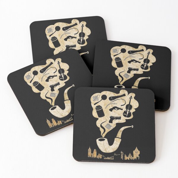 Item preview, Detective Elements Collage – Iconic Mystery Symbols in Art designed and sold by love3617.