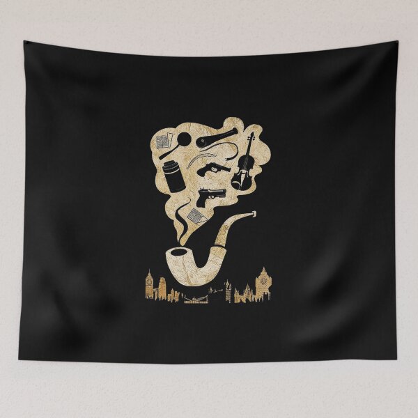 Item preview, Detective Elements Collage – Iconic Mystery Symbols in Art designed and sold by love3617.