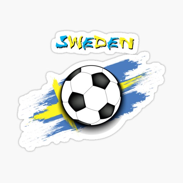 Portrait Details about   Sweden Football Fan T Gift Sticker 