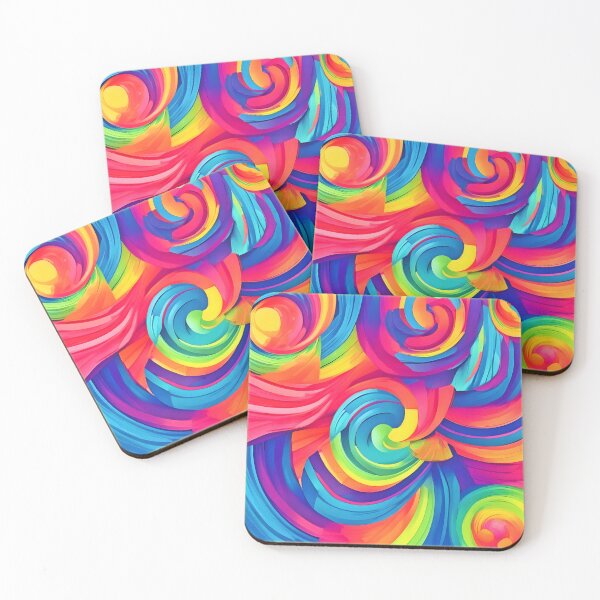 Item preview, Rainbow Swirl Chaos Design designed and sold by Health And Fitness Posts e-Store.