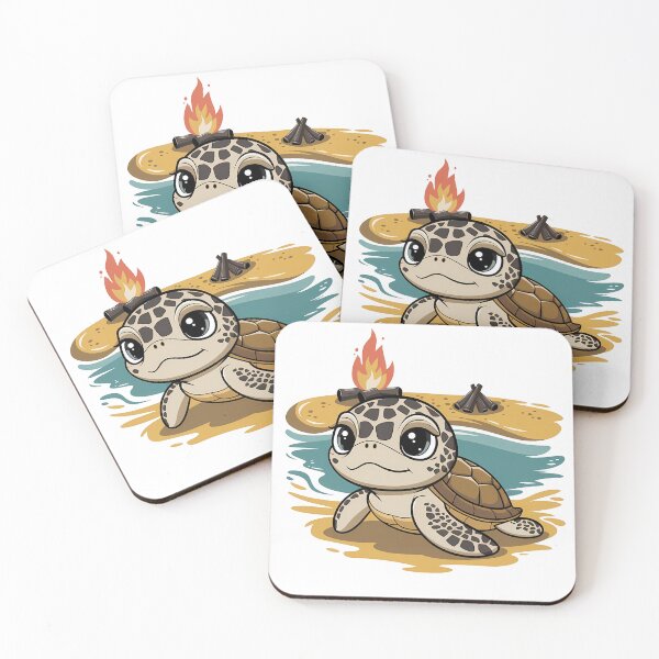 Item preview, Cute Cartoon Sea Turtle on Beach designed and sold by TomxDesign.