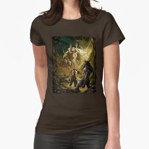 Forsaken Cover Art: Signs of the Moon Fitted T-Shirt