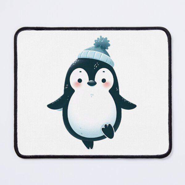 Item preview, A cute penguin wearing a knitted hat dances in a winter wonderland designed and sold by homydesign.