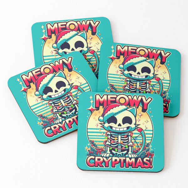 Item preview, Meowy Cryptmas Retro designed and sold by RafaelLima7.
