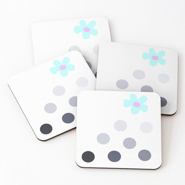 Item preview, Lucky Seven Dots and One Delicate Flower, Unique designed and sold by villacreativa.