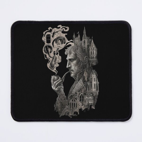 Item preview, Detective Portrait with London Skyline – Classic Mystery Art designed and sold by love3617.