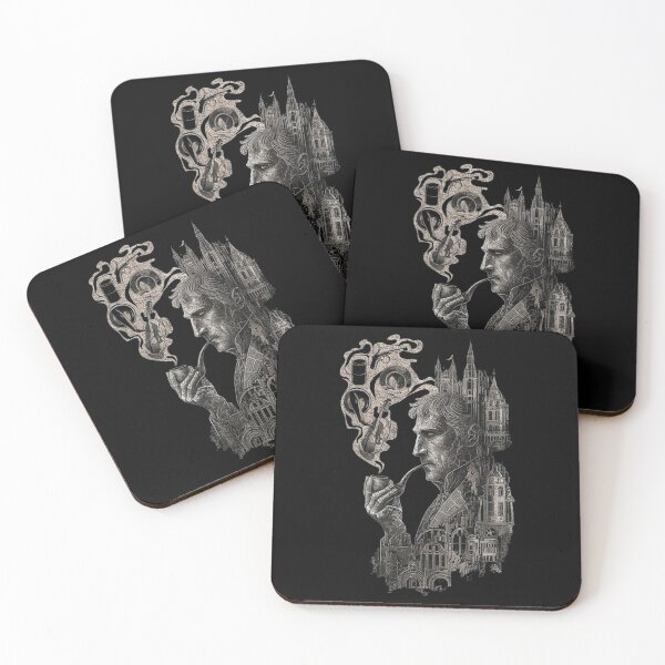 Item preview, Detective Portrait with London Skyline – Classic Mystery Art designed and sold by love3617.