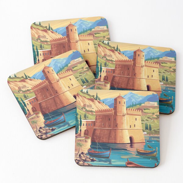 Item preview, Heraklion Vintage Travel Poster designed and sold by TravelerRat.