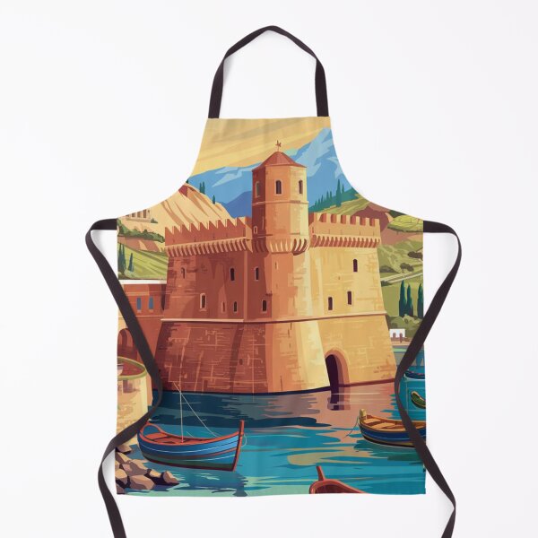 Item preview, Heraklion Vintage Travel Poster designed and sold by TravelerRat.