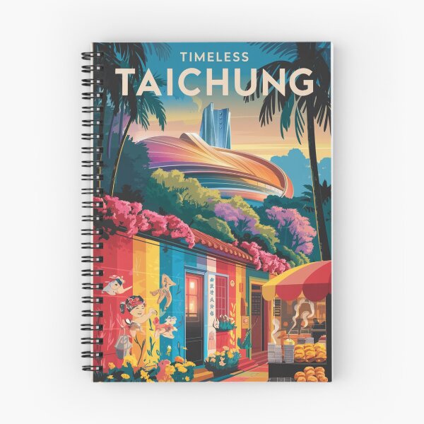 Artikelvorschau, Taichung-Weinlese-Reise-Plakat entworfen und verkauft von TravelerRat.