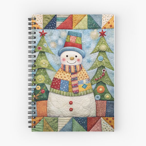Item preview, Patchwork Snowman 2 designed and sold by UniqVibe.