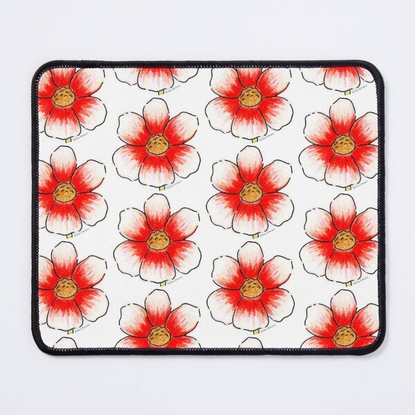 Item preview, Flower with red petals and white designed and sold by RomaBimontD.
