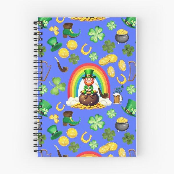 Item preview, Irish Eyes: A whimsical pattern featuring four-leaf clovers, shamrocks, and pots of gold, symbolizing luck and prosperity. designed and sold by Grang Art Artistic Designs.