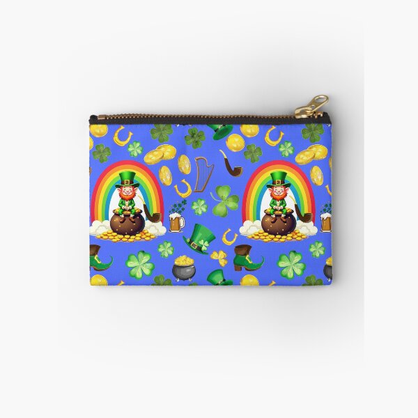 Item preview, Irish Eyes: A whimsical pattern featuring four-leaf clovers, shamrocks, and pots of gold, symbolizing luck and prosperity. designed and sold by Grang Art Artistic Designs.