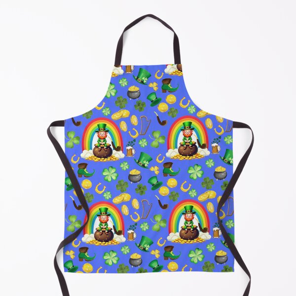 Item preview, Irish Eyes: A whimsical pattern featuring four-leaf clovers, shamrocks, and pots of gold, symbolizing luck and prosperity. designed and sold by Grang Art Artistic Designs.