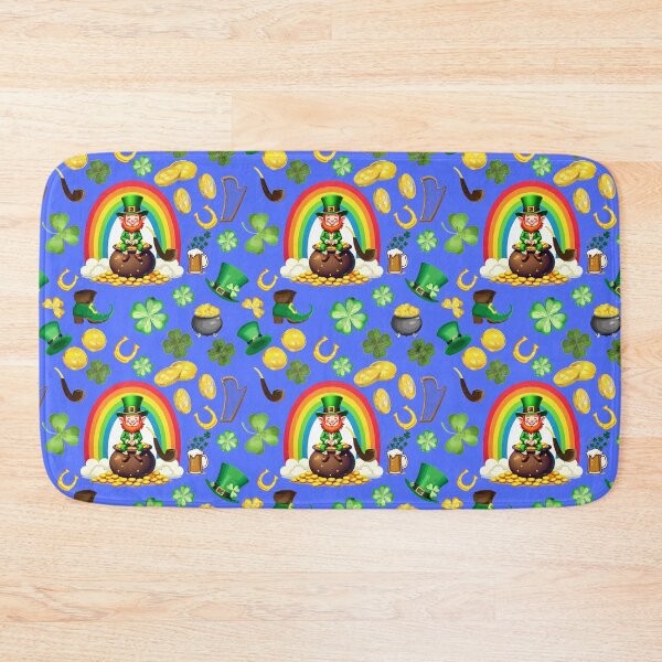 Item preview, Irish Eyes: A whimsical pattern featuring four-leaf clovers, shamrocks, and pots of gold, symbolizing luck and prosperity. designed and sold by Grang Art Artistic Designs.