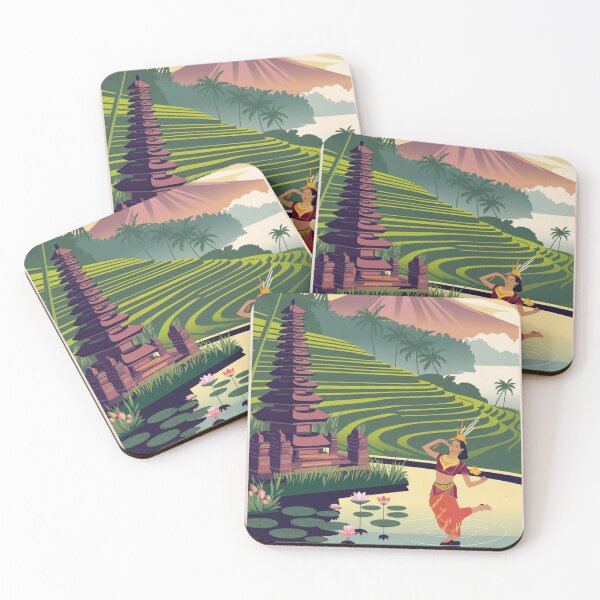 Item preview, Bali Vintage Travel Poster designed and sold by TravelerRat.