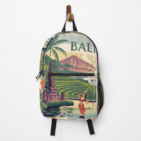 Item preview, Bali Vintage Travel Poster designed and sold by TravelerRat.