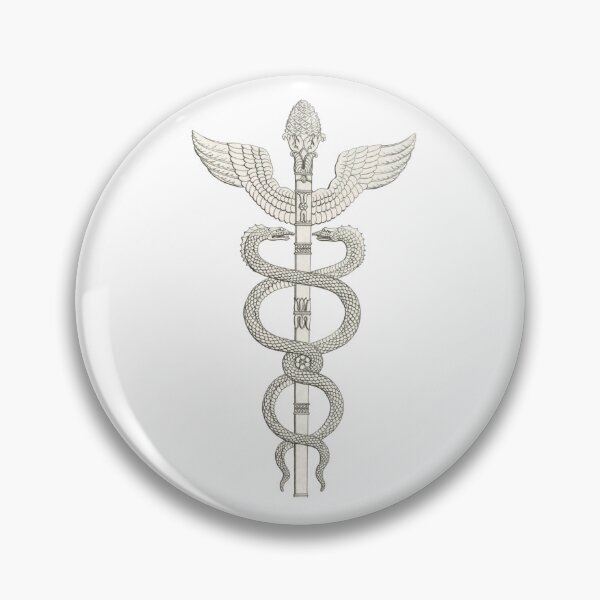 Item preview, Caduceus Illustration, Staff of Aesculapius designed and sold by HawthorneFlame.