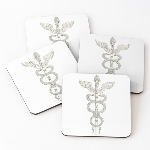 Item preview, Caduceus Illustration, Staff of Aesculapius designed and sold by HawthorneFlame.