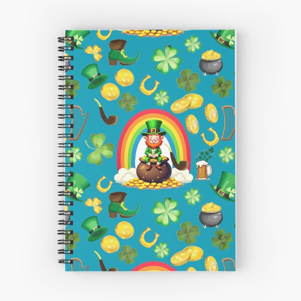 Item preview, Saint Patrick's Day: A whimsical pattern featuring four-leaf clovers, shamrocks, and pots of gold, symbolizing luck and prosperity. designed and sold by Grang Art Artistic Designs.