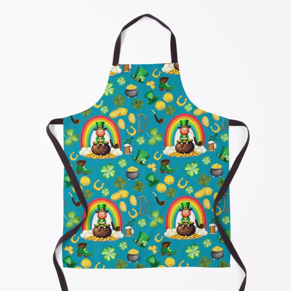 Item preview, Saint Patrick's Day: A whimsical pattern featuring four-leaf clovers, shamrocks, and pots of gold, symbolizing luck and prosperity. designed and sold by Grang Art Artistic Designs.