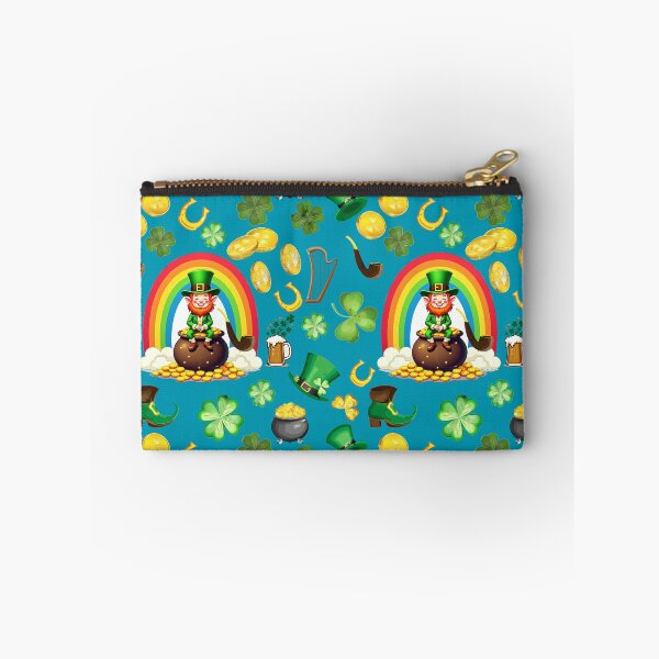 Item preview, Saint Patrick's Day: A whimsical pattern featuring four-leaf clovers, shamrocks, and pots of gold, symbolizing luck and prosperity. designed and sold by Grang Art Artistic Designs.