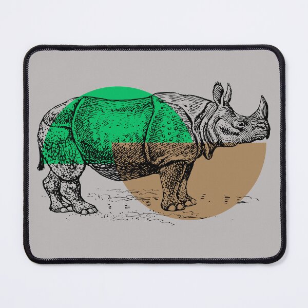 Item preview, Indian Rhinoceros designed and sold by kiradreamshop.
