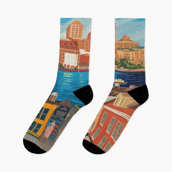 Item preview, Baltimore Vintage Travel Poster designed and sold by TravelerRat.