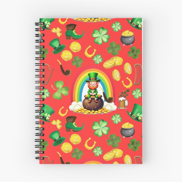 Item preview, St Patrick's Day Pattern: A whimsical pattern featuring four-leaf clovers, shamrocks, and pots of gold, symbolizing luck and prosperity. designed and sold by Grang Art Artistic Designs.