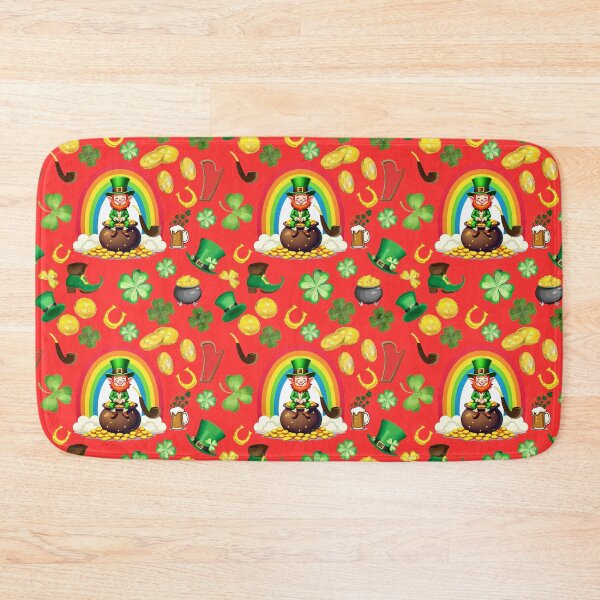 Item preview, St Patrick's Day Pattern: A whimsical pattern featuring four-leaf clovers, shamrocks, and pots of gold, symbolizing luck and prosperity. designed and sold by Grang Art Artistic Designs.