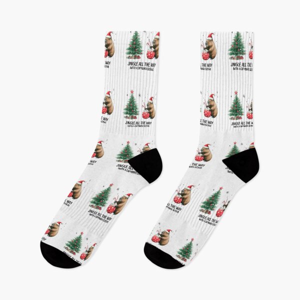 Item preview, Christmas Capybara Illustration | Cute Holiday Capybara in Santa Hat | Merry Christmas Design designed and sold by MiszungART.