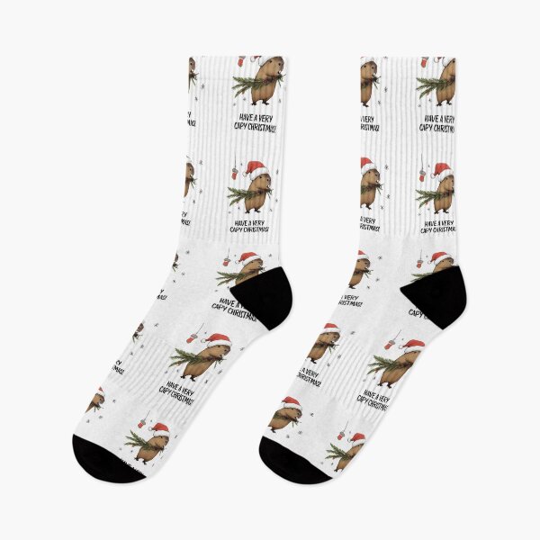 Item preview, Christmas Capybara Illustration | Cute Holiday Capybara in Santa Hat | Merry Christmas Design designed and sold by MiszungART.