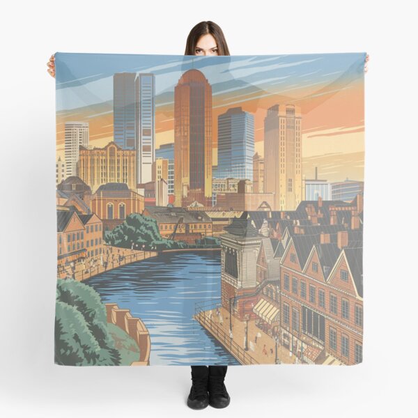 Item preview, Boston Vintage Travel Poster designed and sold by TravelerRat.