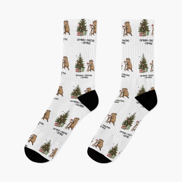 Item preview, Christmas Capybara Illustration | Cute Holiday Capybara in Santa Hat | Merry Christmas Design designed and sold by MiszungART.