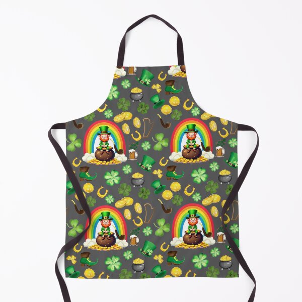 Item preview, Saint Patrick's Charm: A whimsical pattern featuring four-leaf clovers, shamrocks, and pots of gold, symbolizing luck and prosperity. designed and sold by Grang Art Artistic Designs.