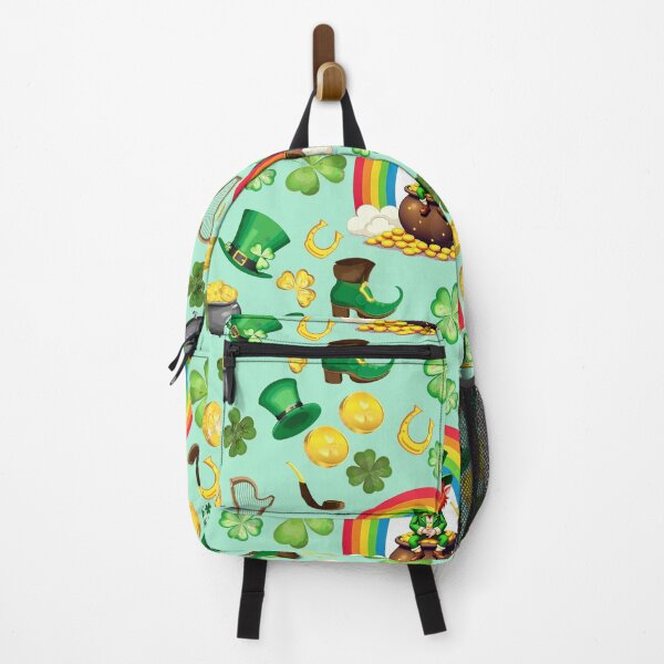 Item preview, Lucky Charms: A whimsical pattern featuring four-leaf clovers, shamrocks, and pots of gold, symbolizing luck and prosperity. designed and sold by Grang Art Artistic Designs.