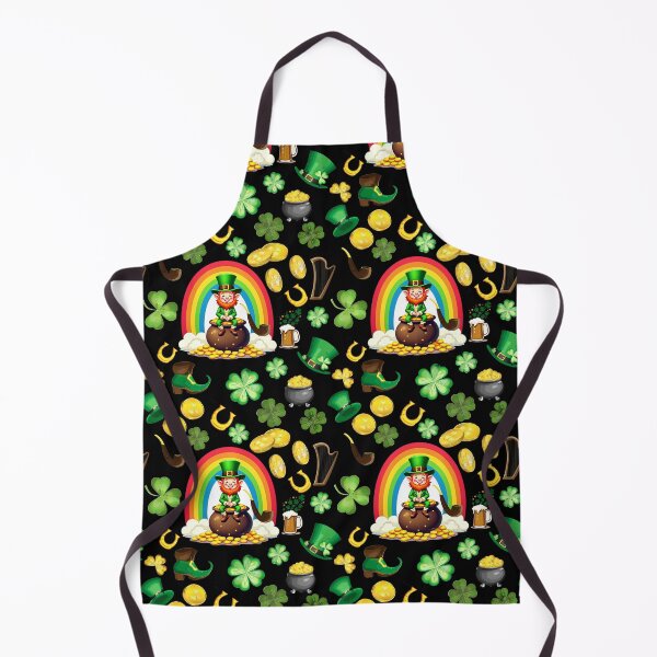 Item preview, Pot of Gold: A whimsical pattern featuring four-leaf clovers, shamrocks, and pots of gold, symbolizing luck and prosperity. designed and sold by Grang Art Artistic Designs.