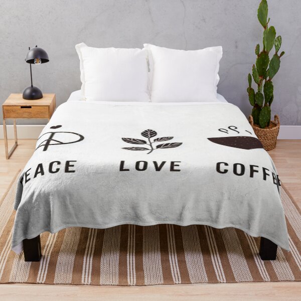 Item preview, Peace, Love and Coffee designed and sold by LuxuryZone.
