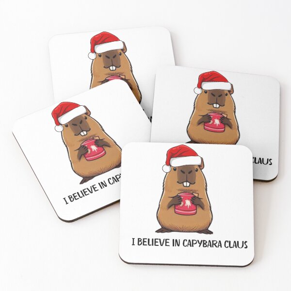 Item preview, Christmas Capybara Illustration | Cute Holiday Capybara in Santa Hat | Merry Christmas Design designed and sold by MiszungART.