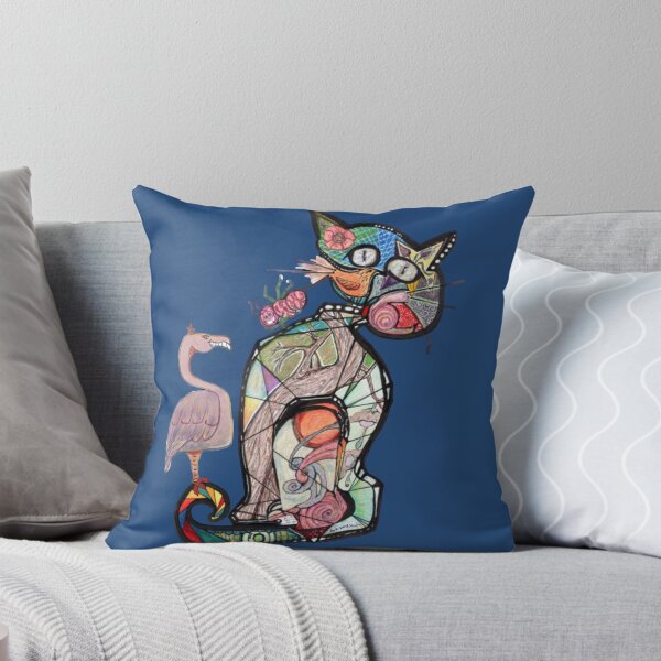 Item preview, Stained Glass Kitty and pals designed and sold by bibiwildstudio.