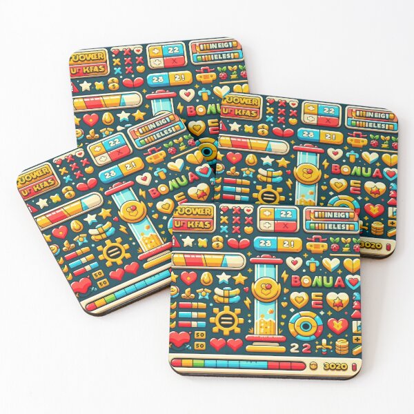 Item preview,  pattern on a dark background 90s arcade,Vintage Posters,vintage 90s designed and sold by Expressions-Sel.