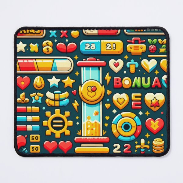 Item preview,  pattern on a dark background 90s arcade,Vintage Posters,vintage 90s designed and sold by Expressions-Sel.