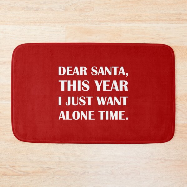 Item preview, Dear Santa, This Year I Just Want Alone Time: Red Edition. / Introvert Joke Funny T-Shirt Label designed and sold by introvertvibes.