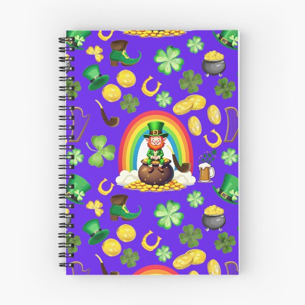 Item preview, Irish Lucky Charm: A whimsical pattern featuring four-leaf clovers, shamrocks, and pots of gold, symbolizing luck and prosperity. designed and sold by Grang Art Artistic Designs.