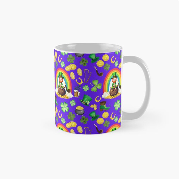 Item preview, Irish Lucky Charm: A whimsical pattern featuring four-leaf clovers, shamrocks, and pots of gold, symbolizing luck and prosperity. designed and sold by Grang Art Artistic Designs.